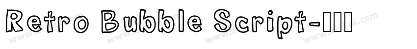 Retro Bubble Script字体转换